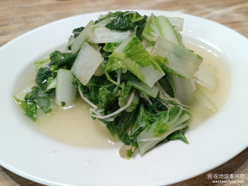 莫宰羊-內湖港墘店,莫宰羊-內湖港墘店菜單,莫宰羊-內湖港墘店價格,內湖區美食,內湖美食,港墘美食,台灣小吃,羊肉爐,炒飯 炒青菜 味道吃起來非常的清爽，青菜炒了許多的薑絲，吃起來很清爽。 @在地阿府的美食世界