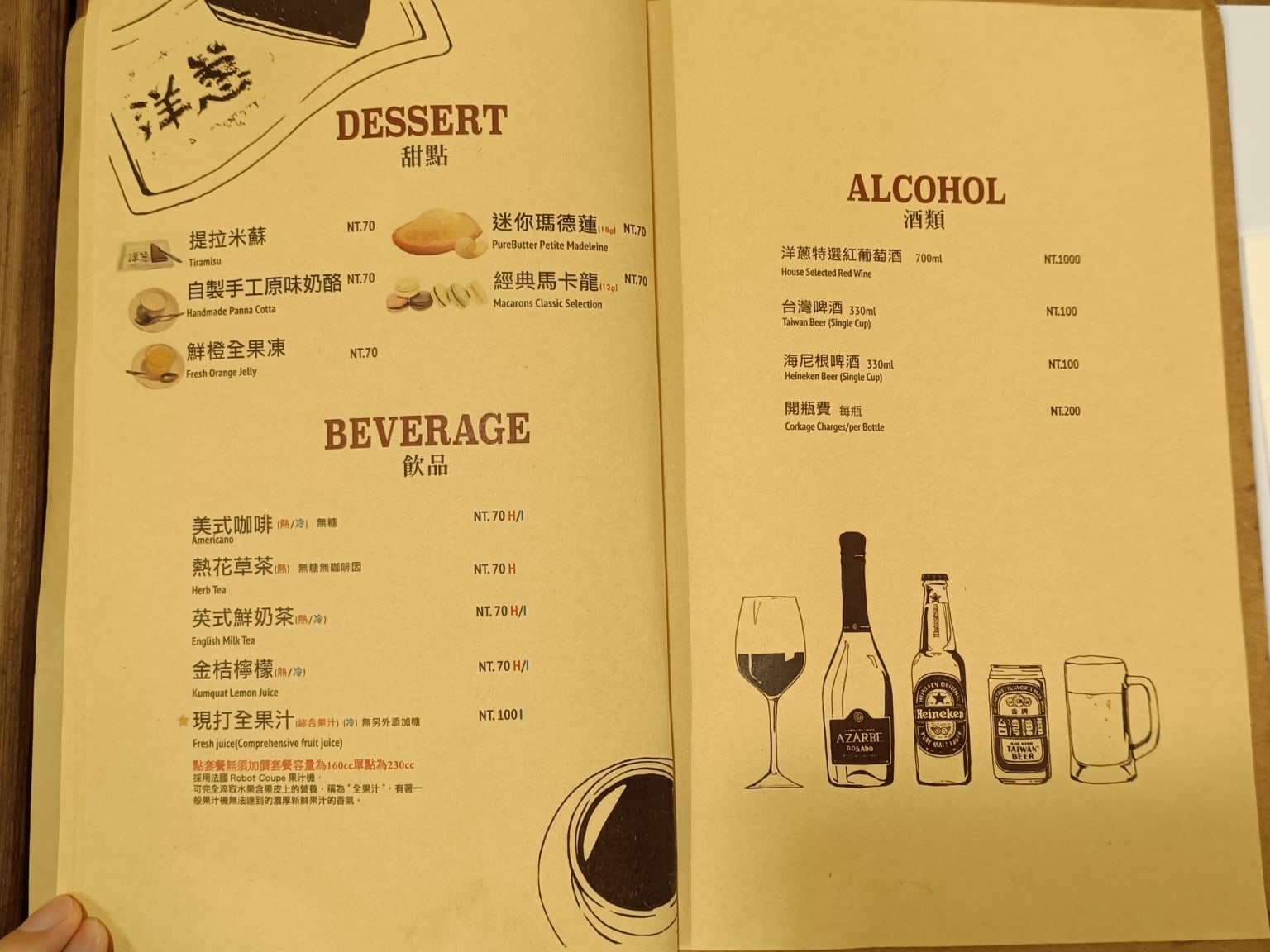 洋蔥 天母店 士林美食 天母美食 義式料理 店家菜單