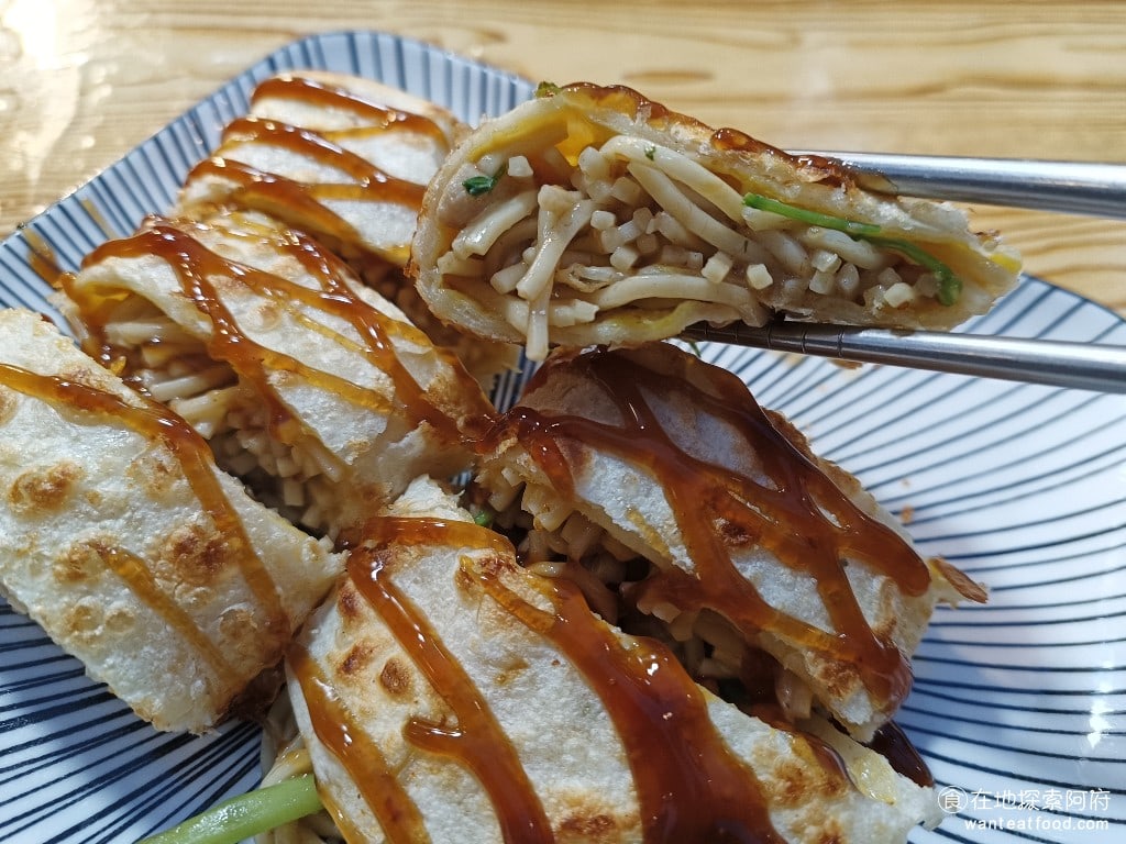 鴻記鐵板燒蔥餅捲 大同區美食 台灣小吃