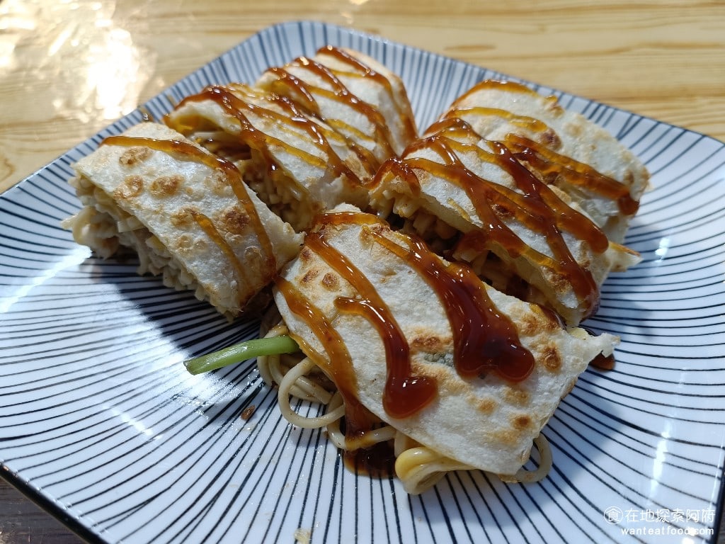鴻記鐵板燒蔥餅捲 大同區美食 台灣小吃
