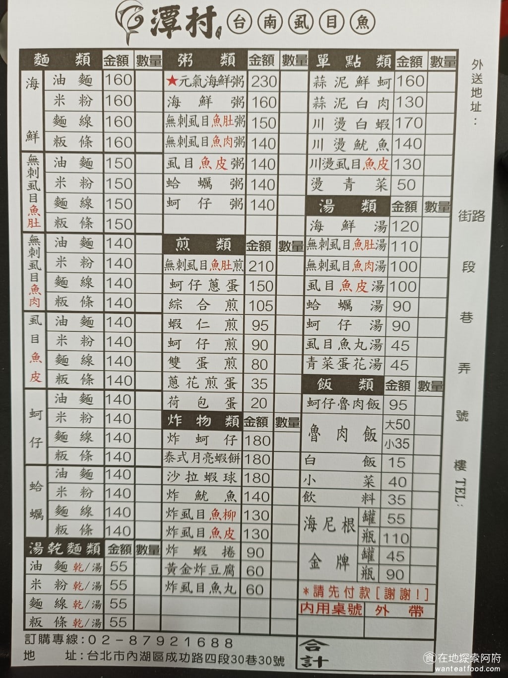 潭村台南虱目魚(台北內湖店) 中山區美食 中山站美食 台灣小吃