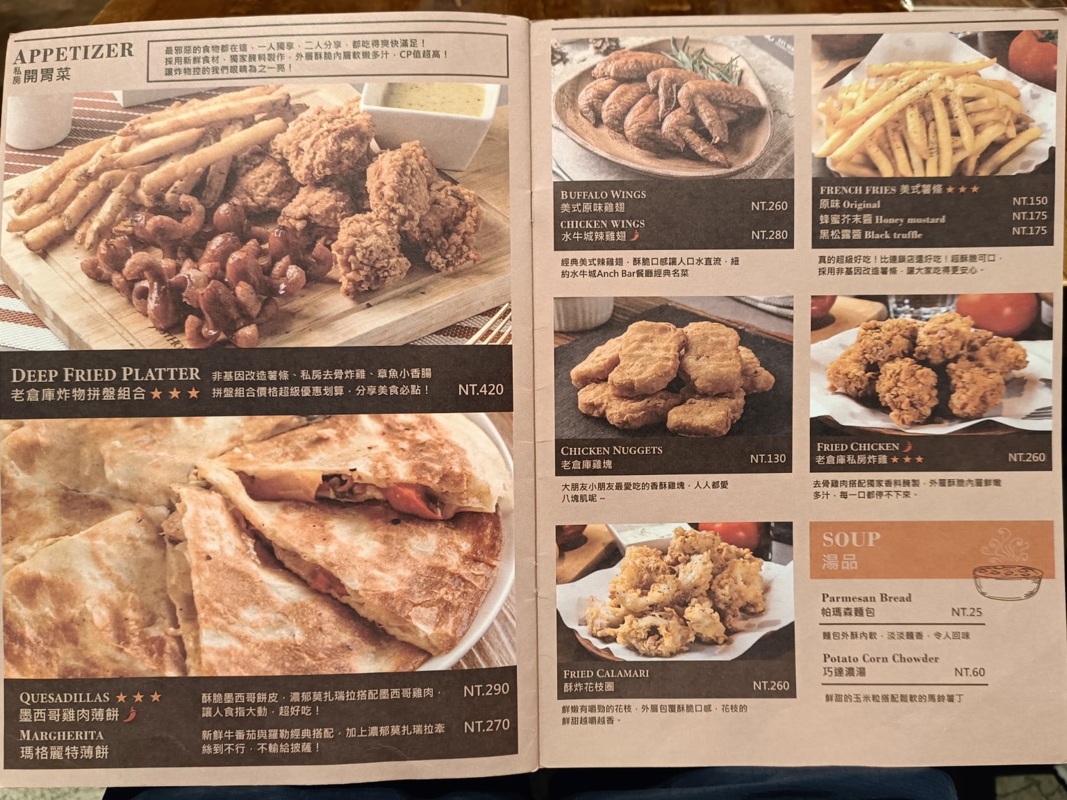 Marcus老倉庫內湖店 內湖美食 西湖美食 美式料理 店家菜單