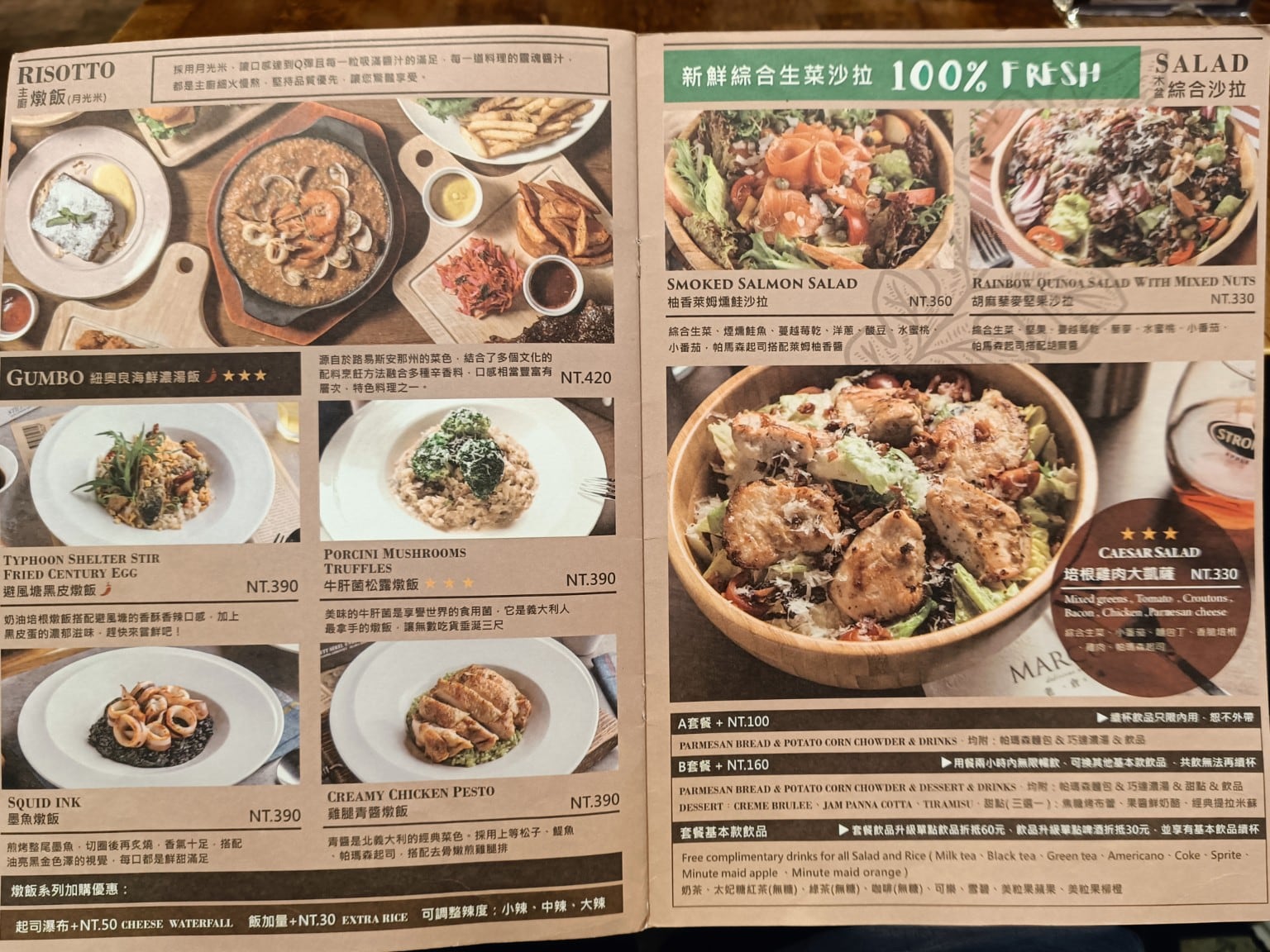 Marcus老倉庫內湖店 內湖美食 西湖美食 美式料理 店家菜單